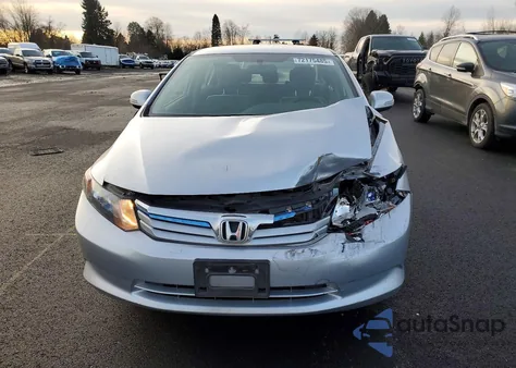 2012 Honda Civic Hybrid z USA, uszkodzony, nr VIN JHMFB4F20CS010927